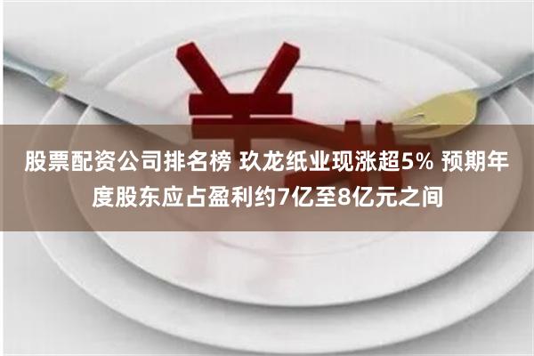 股票配资公司排名榜 玖龙纸业现涨超5% 预期年度股东应占盈利约7亿至8亿元之间